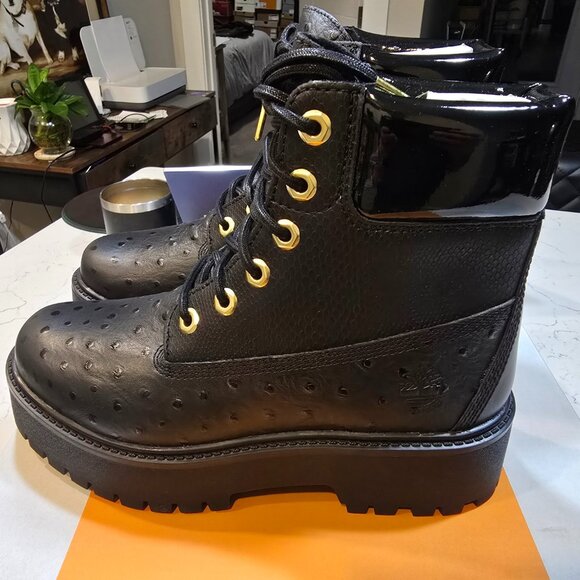 Timberland Stone Street 6 Inch Lace Waterproof Platform Boots WOMENS SIZE 7.5 - Picture 1 of 14